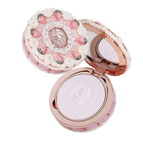 FLOWER KNOWS Phấn Phủ Nén Strawberry Cupid Collection Pressed Powder - 01 Soft Lavender