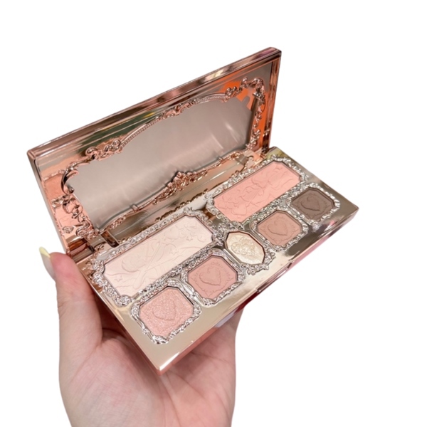 FLOWER KNOWS Bảng Mắt Strawberry Cupid Collection Make -Up Palette - 01 Honey Canele