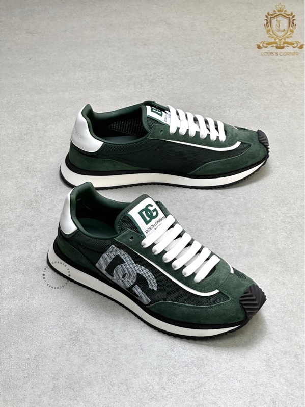 Sneaker Dolce cushion xanh lá / trắng
