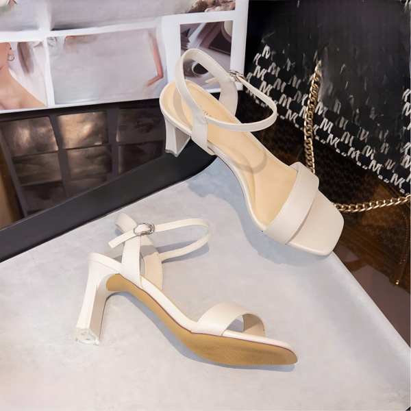 OH76 Giày Sandal Gót Trụ 7cm DS