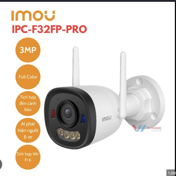 Camera Wifi ngoài trời IMOU IPC-F32FP pro 3MP - Led