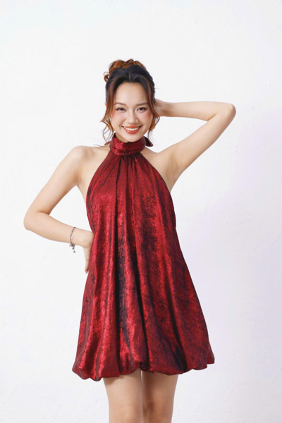 Đầm UnboxMe - Red Pumpkin Silk
