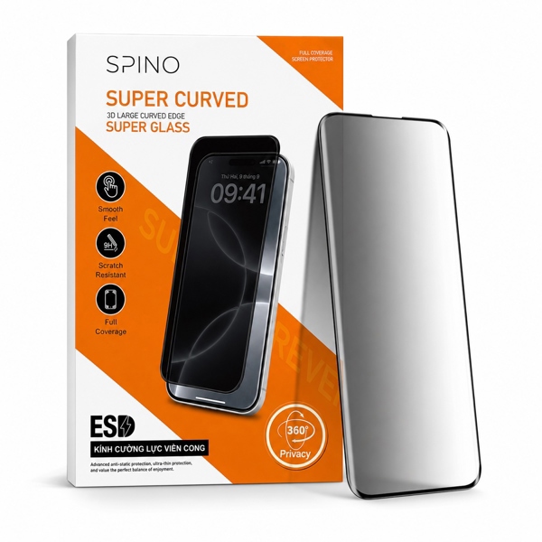 Cường lực Spino Curved 360° Privacy