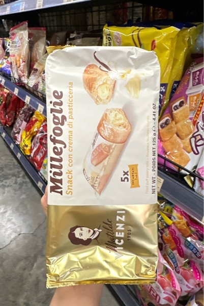 Bánh ngàn lớp cuộn kem bánh ngọt matilde Vicenzi 125g