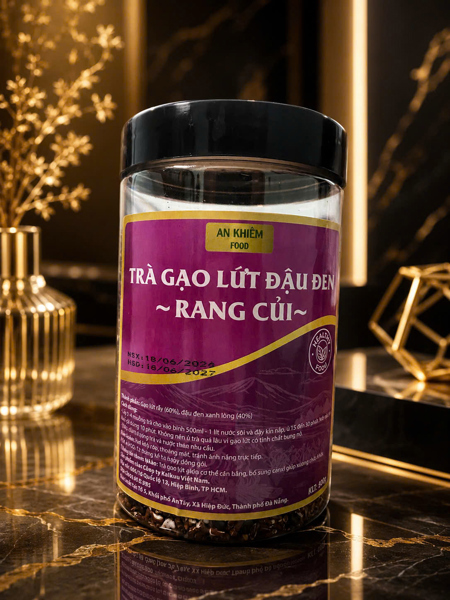 Trà gạo lứt đậu đen rang củi 500g