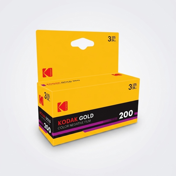 Phim âm bản màu dạng cuộn Eastman Kodak Gold 200 135-24, 3-pack