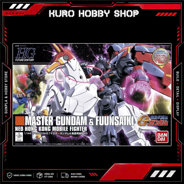 HGFC 1/144 Master Gundam & Fuunsaiki - Mô hình lắp ráp Bandai