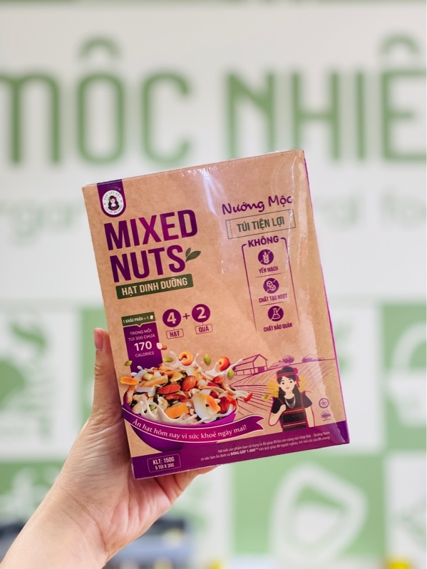 BH.Nong Mix Nust Hạt Dinh Dưỡng Nướng Mộc 150g
