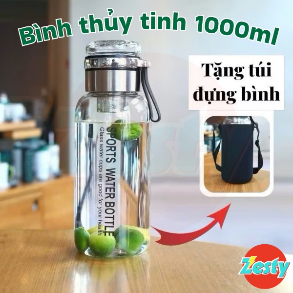 Bình pha trà thủy tinh