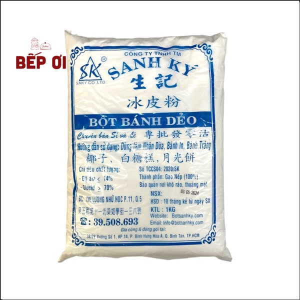 Bột bánh dẻo Sanh Ký 1kg (trộn nhân)