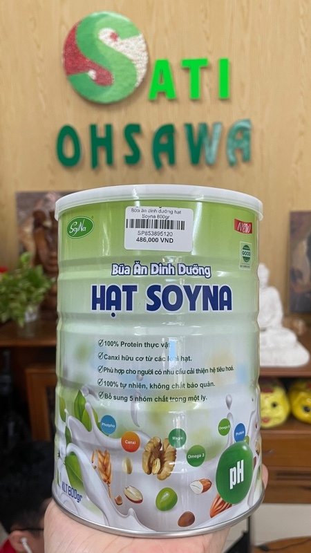 Bữa ăn dinh dưỡng hạt Soyna 800gr