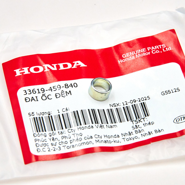 Đai ốc đệm | Honda Việt Nam | 33619459840