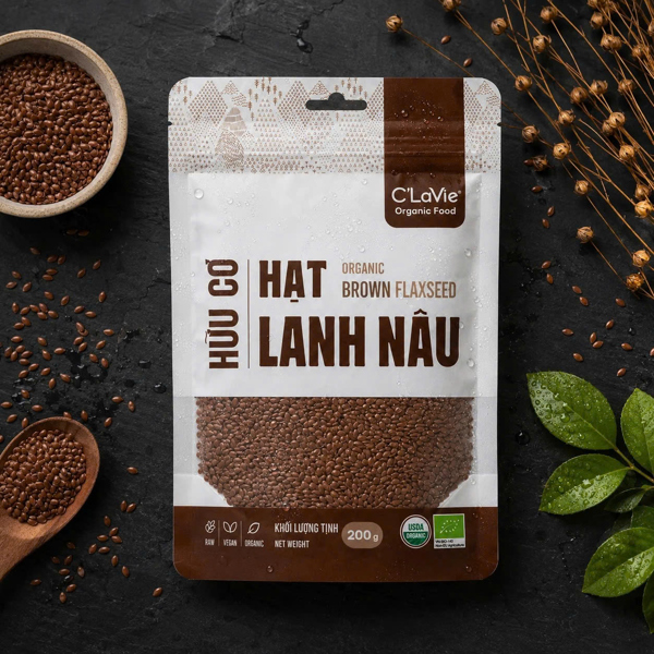 Hạt lanh nâu hữu cơ C'LaVie 200G