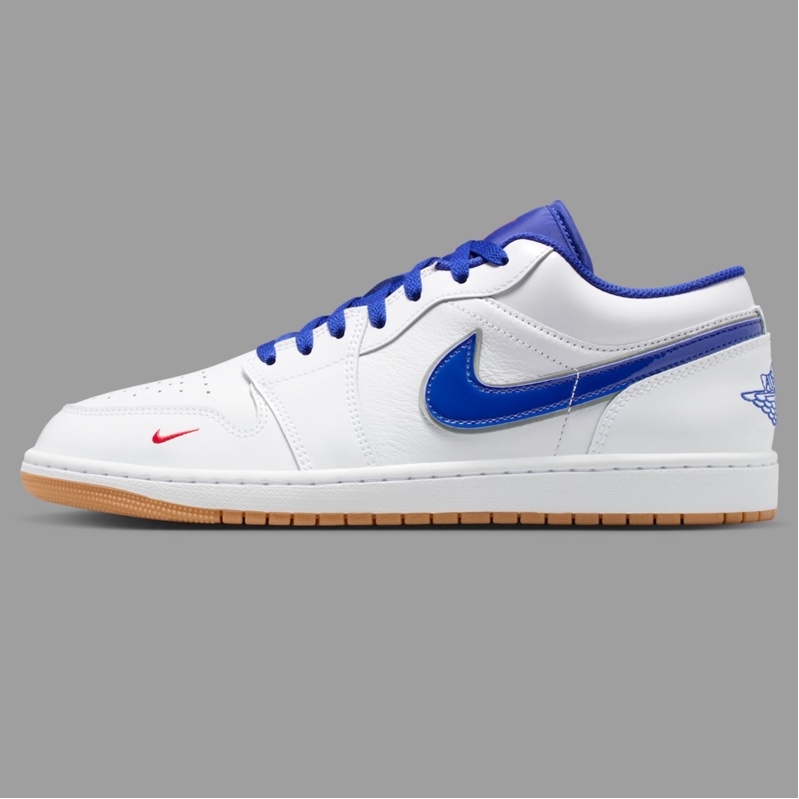 Jordan 1 Low Dodgers White University Red-Old Royal IQ0400 100