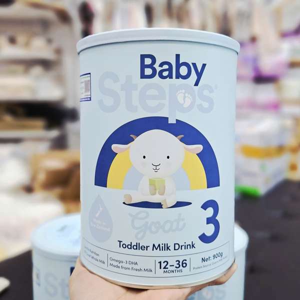 Sữa dê Baby Steps số 3 900g 12M+
