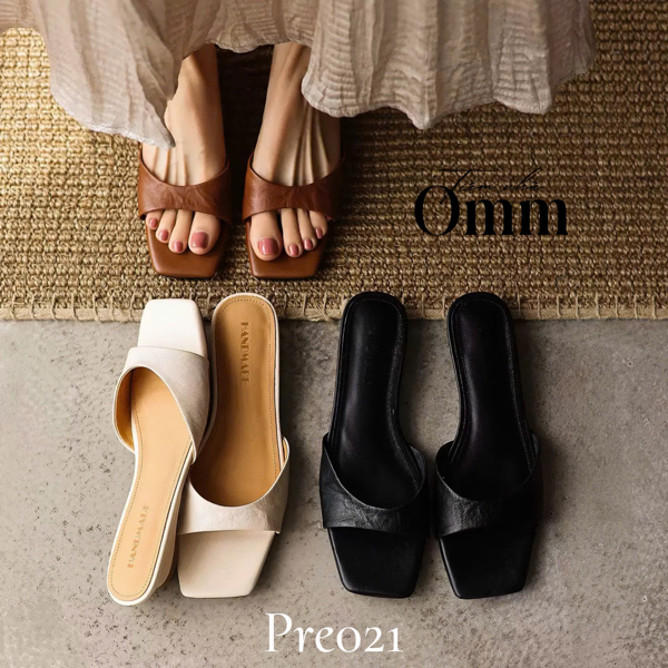 Pre021 Hàng đặt trước Dép 2cm da thật DSQC
