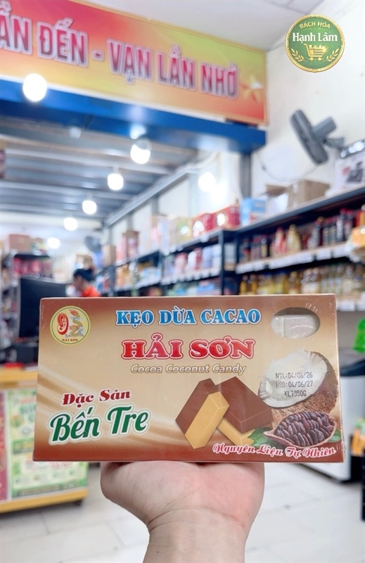 Hộp kẹo dừa ca cao Hải Sơn 350g ?