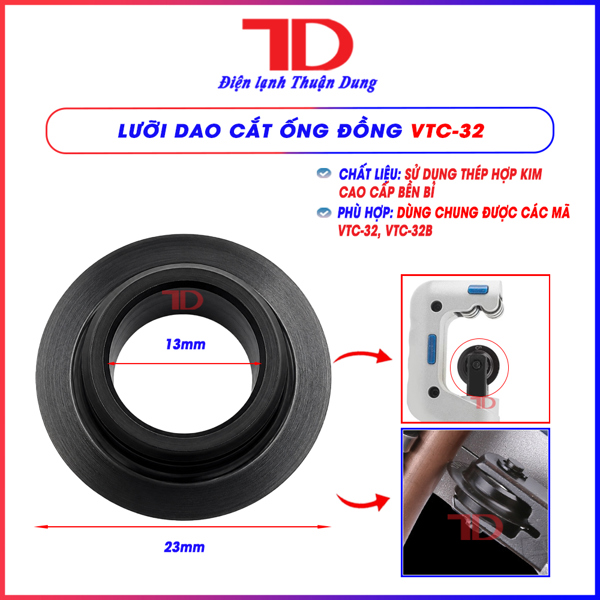 BN - Lưỡi dao cắt ống đồng VALUE VTC-32,VTC-28, 28B, 32B (6 cái/vỉ)
