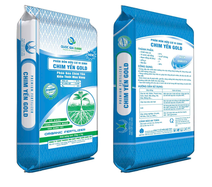 PHÂN BÓN HỮU CƠ VI SINH Chim yến gold new (Viên)