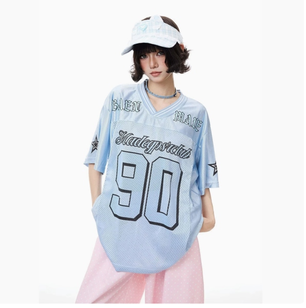 Thun lưới thể thao xanh số 90 viền đen