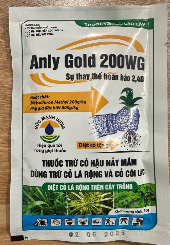 Thuốc trừ cỏ lá rộng Anly Gold 2,4