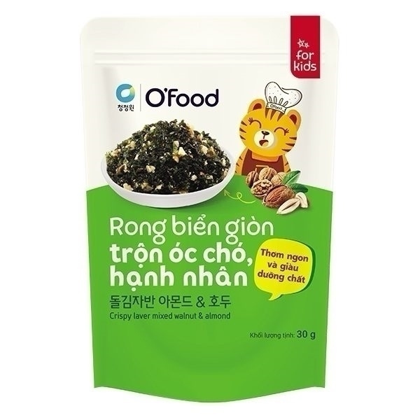 Rong biển giòn trộn hải sản Ofood 30g
