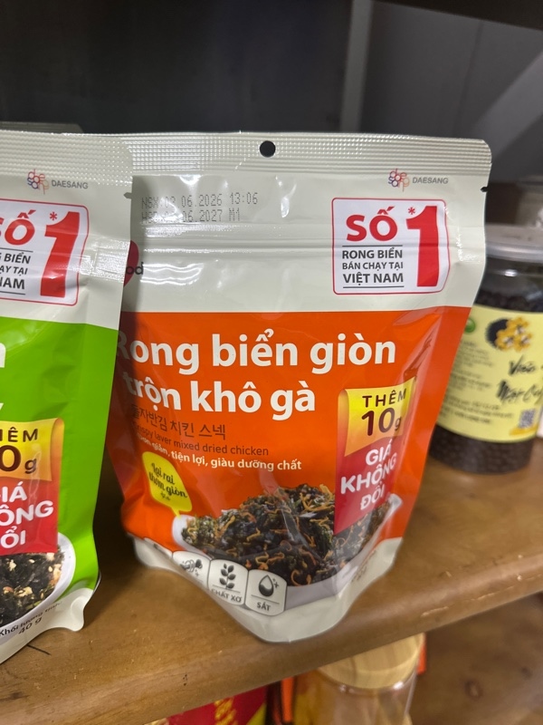 Rong biển giòn trộn khô gà 40g