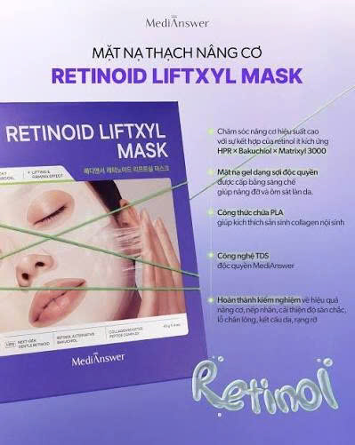 VAT Mặt Nạ Thạch Sợi Chỉ Retinoid Liftxyl Mask Medianswer - Ảnh 1