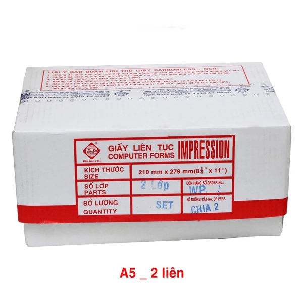 GIẤY 2 LIÊN A5 (LIÊN SƠN)