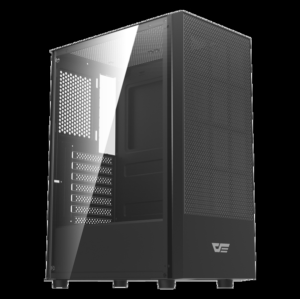 Case Darkflash A290 (Gaming, Sẵn 3 Fan, ATX, Màu Đen)