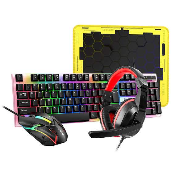 Combo KBM T-WOLF TF240 (MousePad, Headphone, Keyboard/104 Slim, Mouse) BH 12T