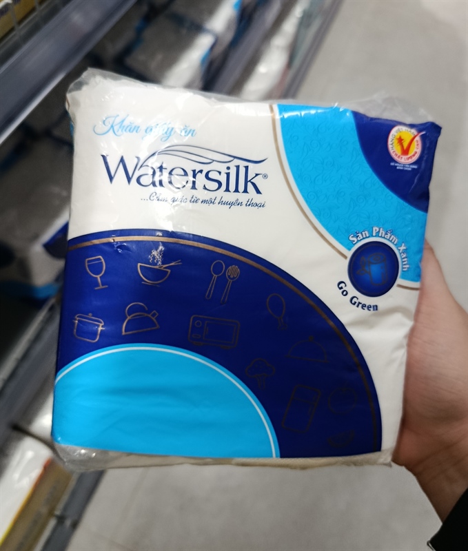 Khăn giấy ăn Watersilk 1lớp 100tờ/g K330 (V)