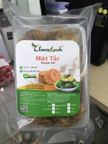 Mứt Chanh Nguyên Miếng Classyfoods