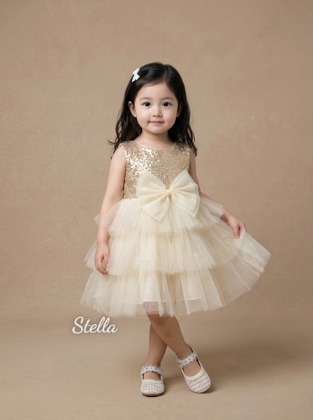 Váy công chúa kim sa Stella 2424
