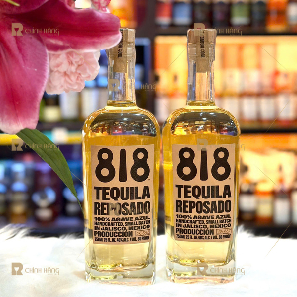 Tequila 818 Reposado 750 ml - hình mô tả 2