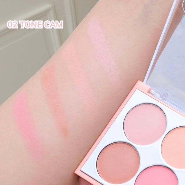MONA Má Hồng Blush Palette 4 Ô - 02