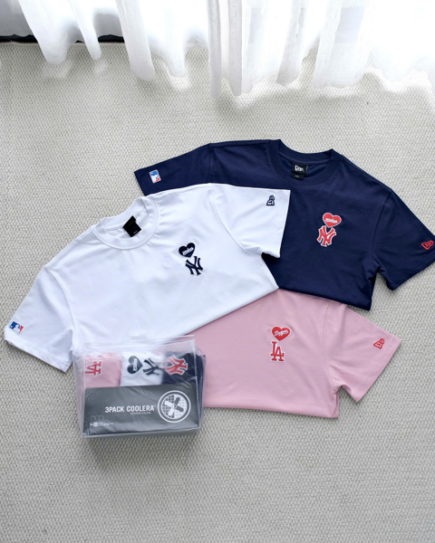 PACK 3 ÁO THUN NEW ERA LOGO TRÁI TIM [13511136]