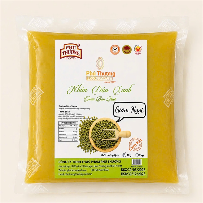 Đậu xanh giảm ngọt PT 1Kg
