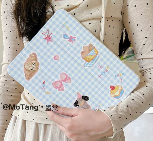 Case Ipad Caro Xanh Cute Dog - AIR 13 INCH