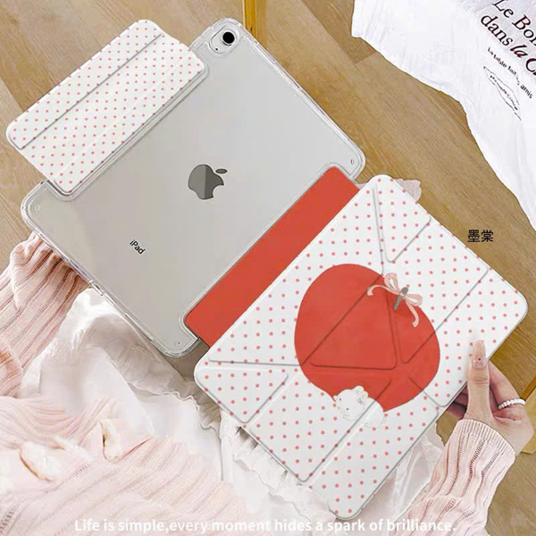 Case Ipad Chấm Bi Đỏ Quả Cà Chua - M4/M5