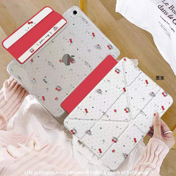 Case Ipad Kem Chấm Bi Cherry Đỏ - PRO 12.9 Inch