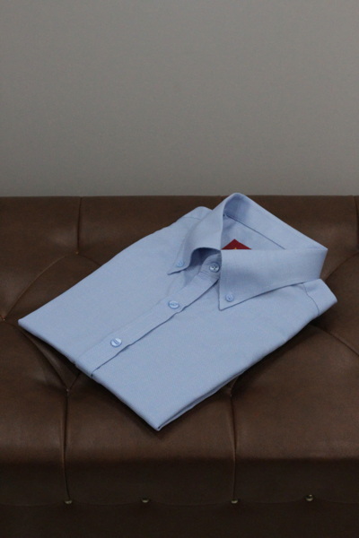 Buttondown Xanh nhạt dệt Royal Oxford cao cấp chính hãng Asemando