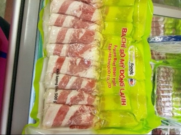 Ba chỉ bò Mỹ Fresh food 500g