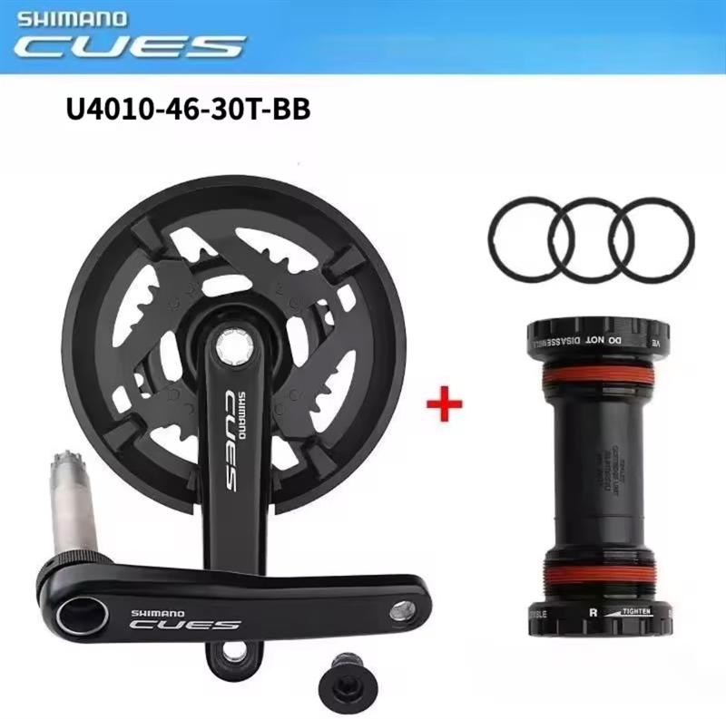 Đùi đĩa Shimano Cues U4010 2 tầng 30/46T
