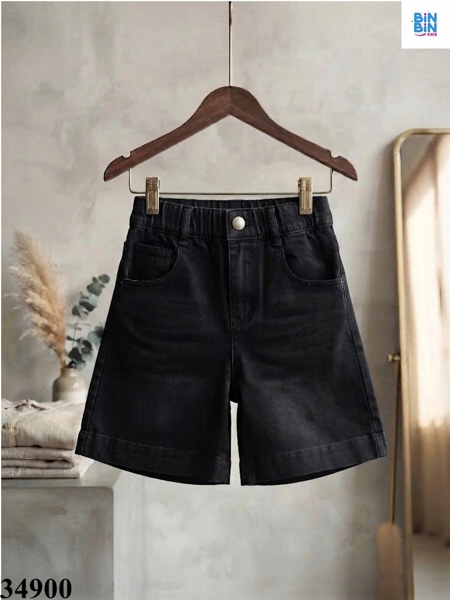 34900- Quần short đen thêu kéo