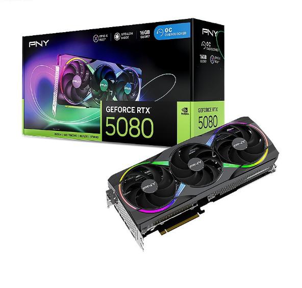 Card màn hình PNY RTX 5080 ARGB EPIC-X RGB OC 16GB GDDR7