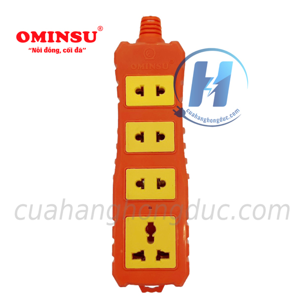 Ổ Cắm Điện 4 Lỗ Không Dây Lõi Sứ 65000W 4Q6500C OMINSU