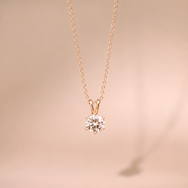 Dây Chuyền Nữ Aurora Rose Gold Bạc S925 Xi Vàng Hồng 18K Thiết Kế Cao Cấp
