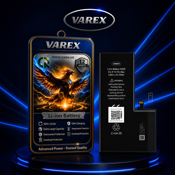 Pin Varex Iphone 14 Pro Max Dung Lượng Cao