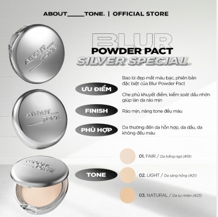 Phấn phủ About Tone Blur Powder Pact